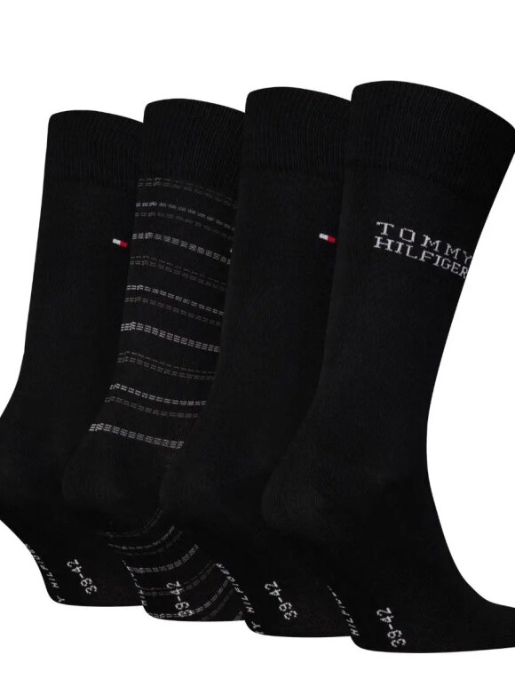 Tommy Hilfiger MENSWEAR - TOMMY HILFIGER 4 PACK SOCKS GIFTBOX