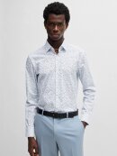 HUGO MENSWEAR - HUGO KENNO SLIM-FIT SHIRT IN PRINTED COTTON POPLIN