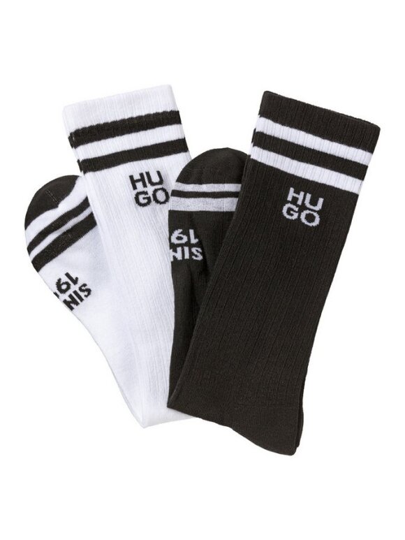 HUGO MENSWEAR - HUGO SK RIB DESIGN SOCKS