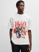 HUGO MENSWEAR - HUGO DUGIE OVERSIZED-FIT T-SHIRT IN COTTON WITH DOG GRAPHICS