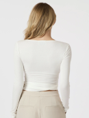 Neo Noir - NEO NOIR NIA JERSEY WRAP BLOUS