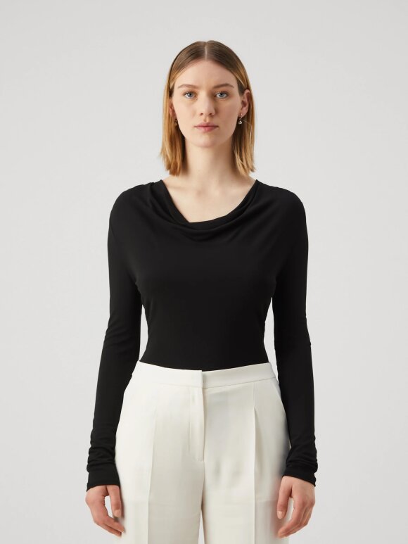 BOSS WOMENSWEAR - BOSS ESEYANA DRAPED TOP