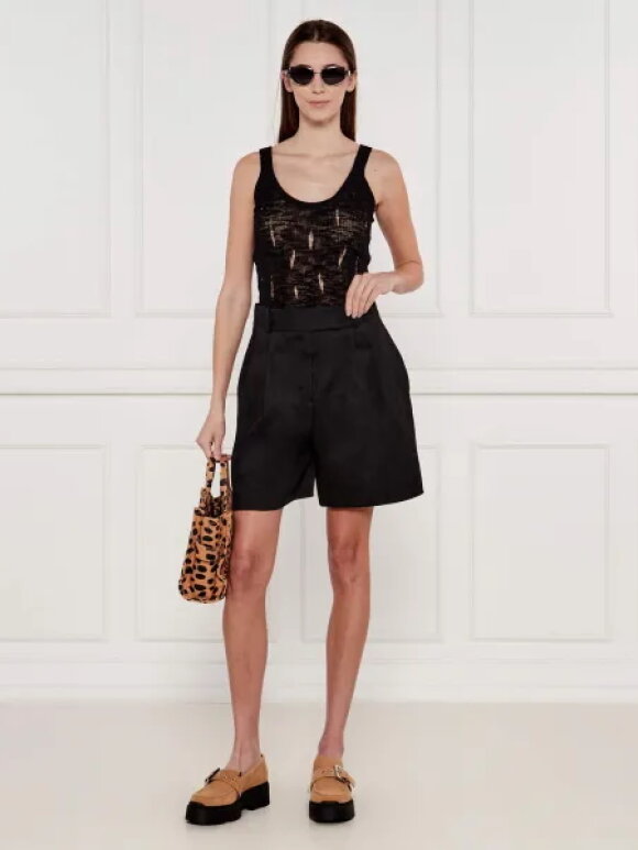HUGO WOMENSWEAR - HUGO WOMEN Linen shorts Holini Relaxed fit