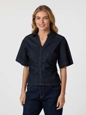 NEO NOIR SPENDA DENIM BLOUSE