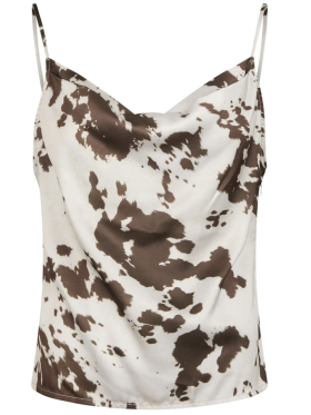 NEO NOIR LINDY COW PRINT TOP