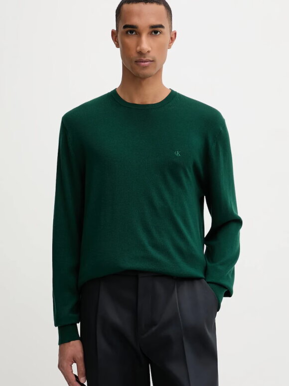 Calvin Klein - CALVIN KLEIN LS 100% MERINO CREW 14GG