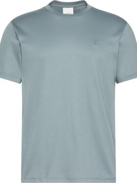 CALVIN KLEIN SS SUPIMA CHEST EMB CREWNECK TEE