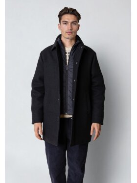CLEAN CUT HASTING WOOL COAT