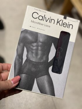 CALVIN KLEIN MICROFIBER LACE LOW RISE TRUNK