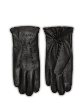 CALVIN KLEIN CLASSIC PEBBLE LEATHER GLOVES