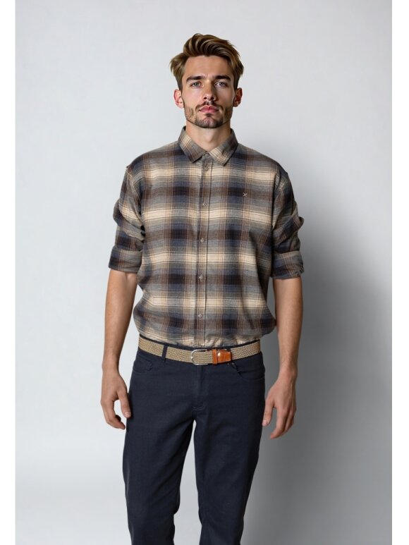 Clean Cut Copenhagen - CLEAN CUT COPENHAGEN DYLAN CHECKED FLANNEL SHIRT