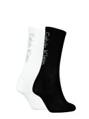 CALVIN KLEIN WOMEN - CALVIN KLEIN WOMEN BACK LOGO SOCKS 2P