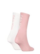 CALVIN KLEIN WOMEN - CALVIN KLEIN WOMEN BACK LOGO SOCKS 2P