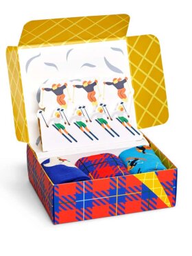 HAPPY SOCKS 3-Pack Skiing Gift Set