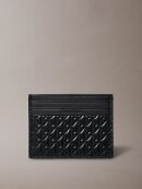 Calvin Klein - CALVIN KLEIN Embossed Allover Monogram Card Holder