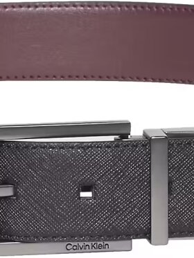 CALVIN KLEIN SQUARE BUCKLE 32MM REV BELT