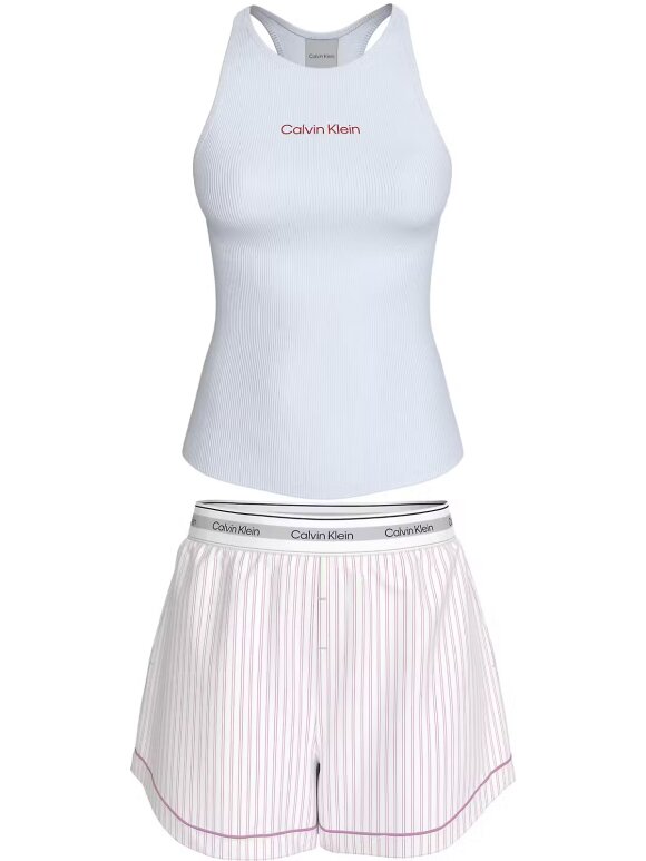 CALVIN KLEIN WOMEN - CALVIN KLEIN WOMEN V DAY TANK SHORT SET