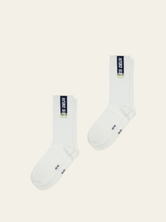 Les  Deux Copenhagen - Les Deux SPORT LOGO SOCKS 2-P