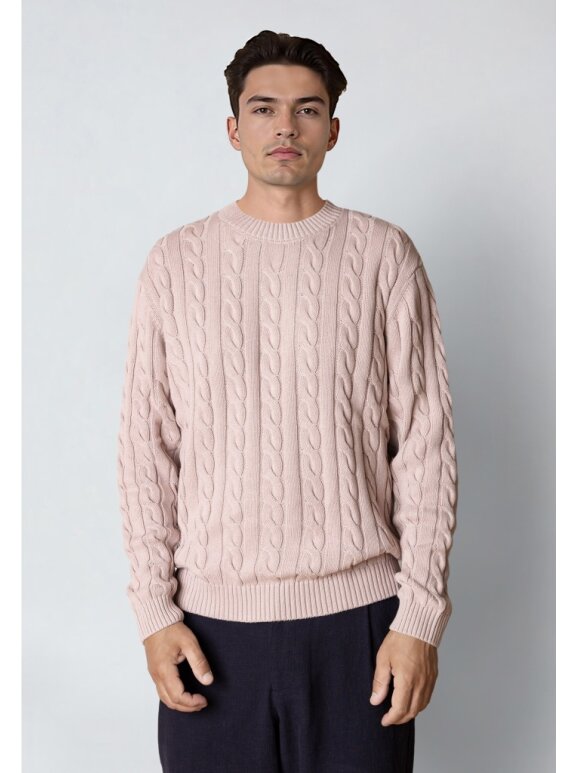 Clean Cut Copenhagen - Clean Cut AUGUST CABLE KNITTED JUMPER