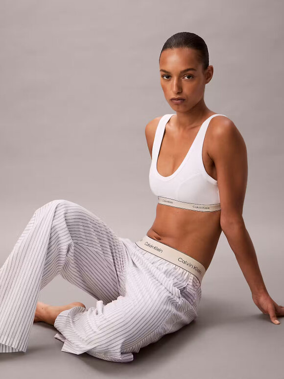 CALVIN KLEIN WOMEN - Calvin Klein Women LOGO SUPER POPLIN PANT