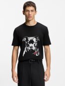 HUGO MENSWEAR - HUGO Cotton-jersey T-shirt with dog artwork