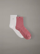 CALVIN KLEIN WOMEN - Calvin Klein WOMEN SHORT SOCK 2P STRUCTURE