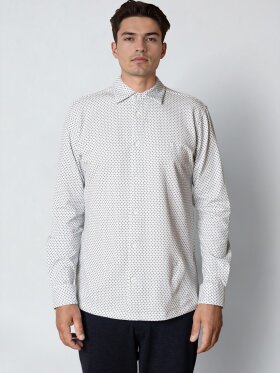 Clean Cut CLEAN FORMAL AOP STRETCH SHIRT LS