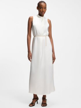 HUGO Women SATIN MAXI DRESS WITH REMOVABLE CHAIN BELT