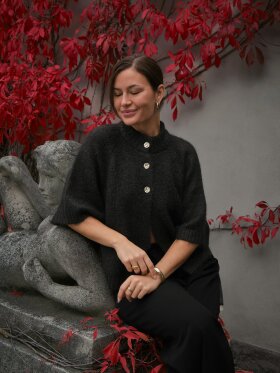 NEO NOIR BENUTA FLUFFY KNIT CARDIGAN