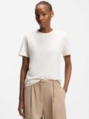 HUGO WOMENSWEAR - HUGO WOMEN COTTON-JERSEY T-SHIRT WITH EMBROIDERED SCRIPT LOGO HUGO WOMENSWEAR - HUGO WOMEN COTTON-JERSEY T-SHIRT WITH EMBROIDERED SCRIPT LOGO