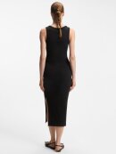 HUGO WOMENSWEAR - HUGO WOMEN COTTON-BLEND JERSEY MIDI DRESS WITH STACKED LOGO