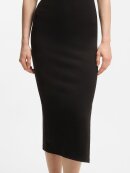 HUGO WOMENSWEAR - HUGO WOMEN COTTON-BLEND JERSEY MIDI DRESS WITH STACKED LOGO