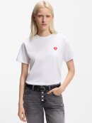 HUGO WOMENSWEAR - HIGO WOMEN COTTON-JERSEY T-SHIRT WITH HEART LOGO