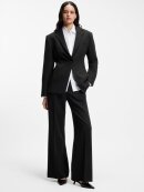 HUGO WOMENSWEAR - HUGO WOMEN RELAXED-FIT BLAZER IN SEERSUCKER WITH CHAIN BELT