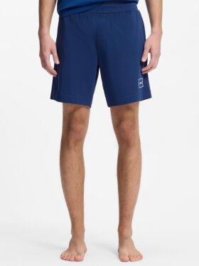 HUGO Stretch-cotton shorts with framed logo print