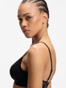 HUGO WOMENSWEAR - HUGO Women Floral-lace triangle bra with removable padding