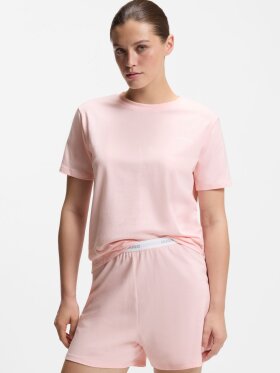 HUGO Women Relaxed-fit pyjama top in stretch cotton