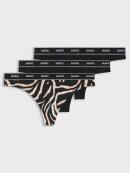 HUGO WOMENSWEAR - HUGO Women Three-pack of stretch-cotton thongs with logo details