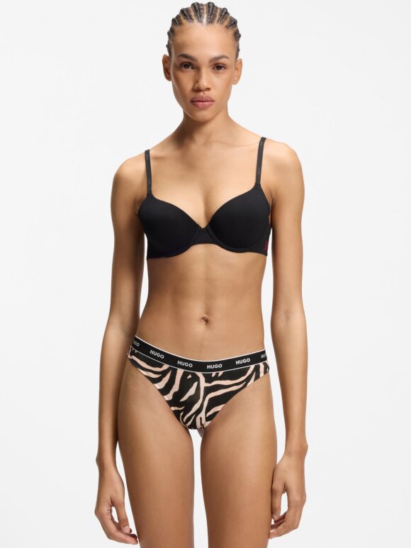 HUGO WOMENSWEAR - HUGO Women Three-pack of stretch-cotton thongs with logo details