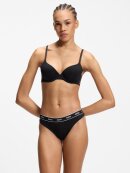 HUGO WOMENSWEAR - HUGO Women Three-pack of stretch-cotton thongs with logo details