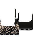 HUGO WOMENSWEAR - HUGO Women Two-pack of stretch-cotton bralettes HUGO WOMENSWEAR - HUGO Women Two-pack of stretch-cotton bralettes