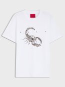 HUGO MENSWEAR - HUGO Cotton-jersey T-shirt with spaced-out logo