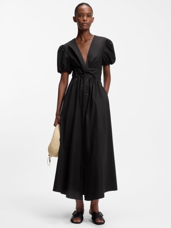 HUGO WOMENSWEAR - HUGO Women Maxi dress in cotton with twist front