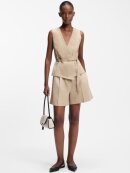 HUGO WOMENSWEAR - HUGO Women Belted regular-fit vest in cotton and hemp