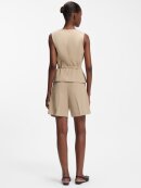 HUGO WOMENSWEAR - HUGO Women Belted regular-fit vest in cotton and hemp