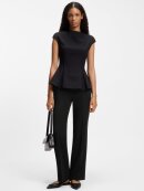 HUGO WOMENSWEAR - HUGO WOMEN SLIM-FIT TROUSERS IN CREPE FABRIC WITH D-RING DETAIL