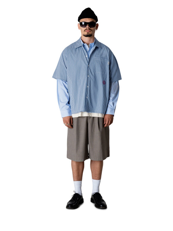 Woodbird - WOODBIRD Wang Stripe EMB Shirt