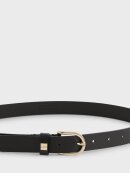 BOSS WOMENSWEAR - BOSS Italian-leather belt with gold-tone buckle BOSS WOMENSWEAR - BOSS Italian-leather belt with gold-tone buckle