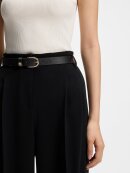 BOSS WOMENSWEAR - BOSS Italian-leather belt with gold-tone buckle BOSS WOMENSWEAR - BOSS Italian-leather belt with gold-tone buckle