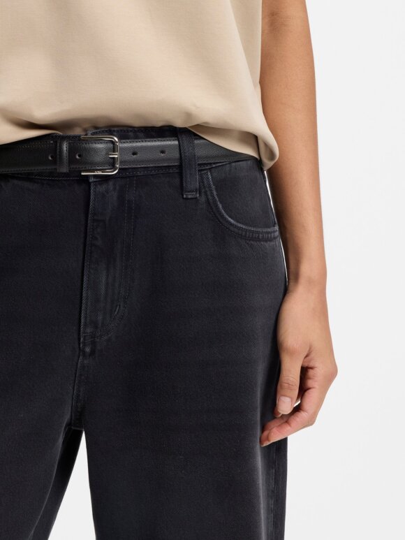 BOSS WOMENSWEAR - BOSS Italian-leather belt with pin buckle BOSS WOMENSWEAR - BOSS Italian-leather belt with pin buckle